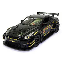 Іграшкова машинка металева Nissan GT-R «АвтоЕксперт» Ніссан ГТ-Р черный звук світло 20*6*9 см (GT-2247), фото 4