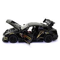 Іграшкова машинка металева Nissan GT-R «АвтоЕксперт» Ніссан ГТ-Р черный звук світло 20*6*9 см (GT-2247), фото 8