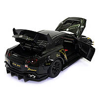 Іграшкова машинка металева Nissan GT-R «АвтоЕксперт» Ніссан ГТ-Р черный звук світло 20*6*9 см (GT-2247), фото 10
