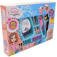 Набір для манікюру дитячий FUN GAME «Студія краси» дитяча косметика (сушка для нігтів, лак, дозатор декору) 22930, фото 3