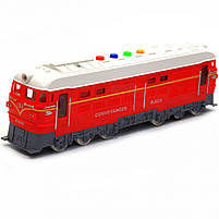 Поїзд Автопром червоний, пластик, 35 см (звук, світло) 7792B, фото 5
