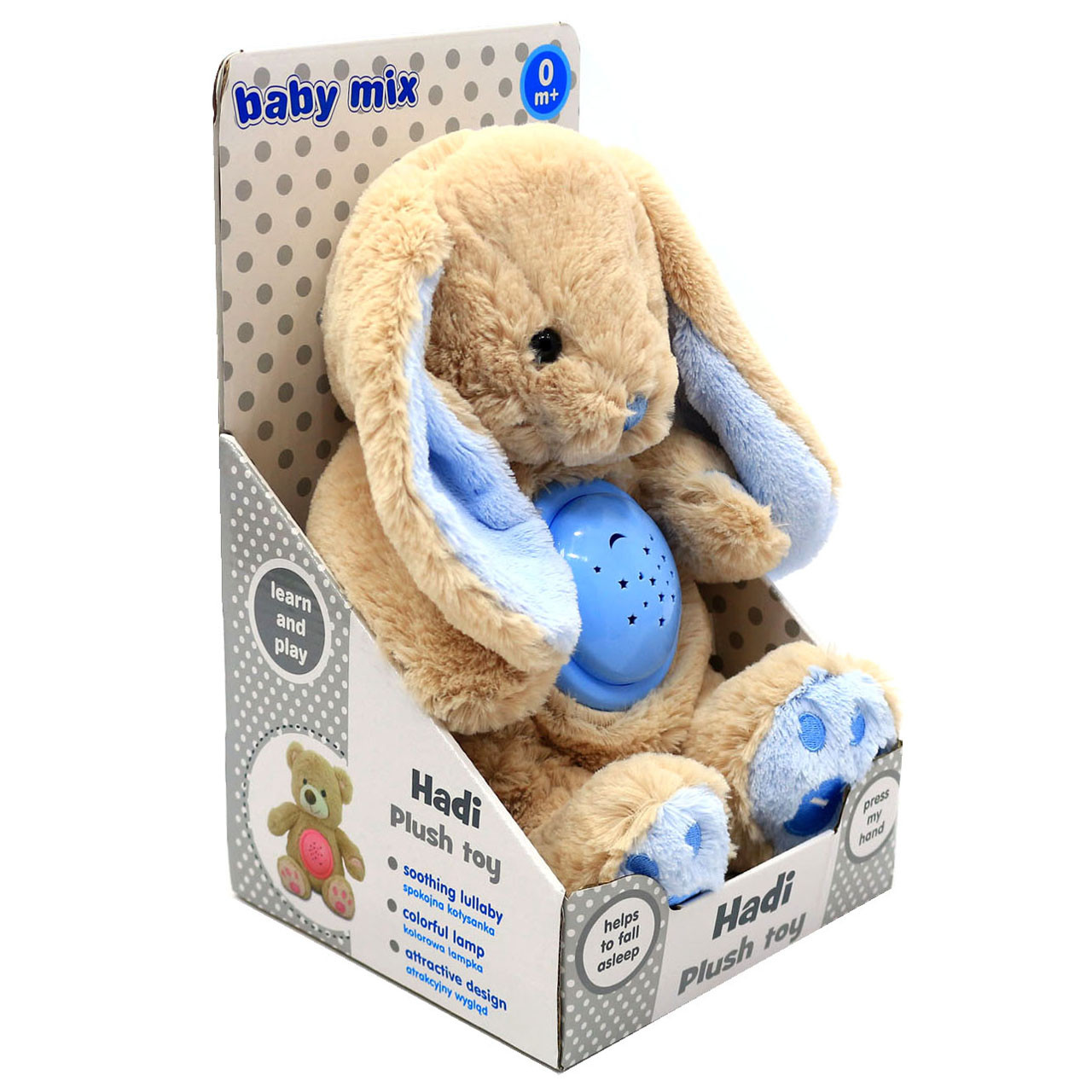 Проектор музичний Baby Mix Кролик blu блакитний (STK-18957)