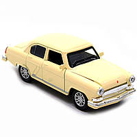 Машинка іграшкова Автопром «1: 32-36 ГАЗ-21» метал, 14 см, бежевий, світло, звук, двері відчиняються (7504), фото 7