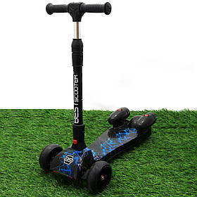 Самокат дитячий триколісний Best Scooter, музичний, з димовим ефектом, що світяться колеса (94666)