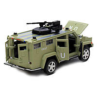 Іграшкова машинка металева «Військова техніка», Автопром, світло-зелений, від 3 років, 7х15х6 см, (6623), фото 4