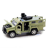 Іграшкова машинка металева «Військова техніка», Автопром, світло-зелений, від 3 років, 7х15х6 см, (6623), фото 5