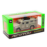 Іграшкова машинка металева «Військова техніка», Автопром, світло-зелений, від 3 років, 7х15х6 см, (6623), фото 6