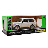 Іграшкова машинка металева ВАЗ Lada Niva «Автопром», білий, від 3 років, 7х15х6 см, (21214), фото 7