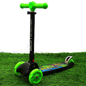 Самокат триколісний Best Scooter світяться ПУ колеса (вісімдесят одна тисяча чотиреста сімдесят дві)