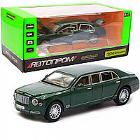 Машинка игровая лимузин Автопром «Bentley Mulsanne» (Бентли) 20х7х6, Хаки (7694)