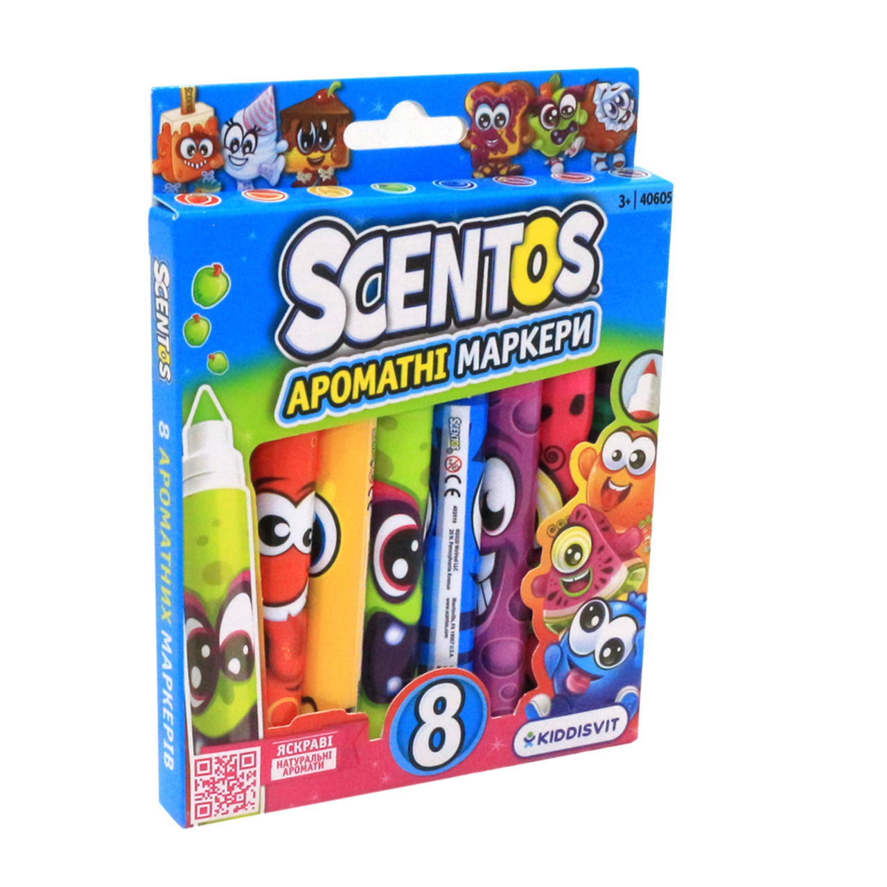 Набір для творчості ароматні фломастери Scentos Плавна лінія 8 шт. (40605), фото 1