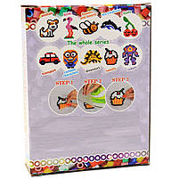 Набір для творчості Магніти з термомозаіка без планшета - Динозаври (ТМ-011), фото 4