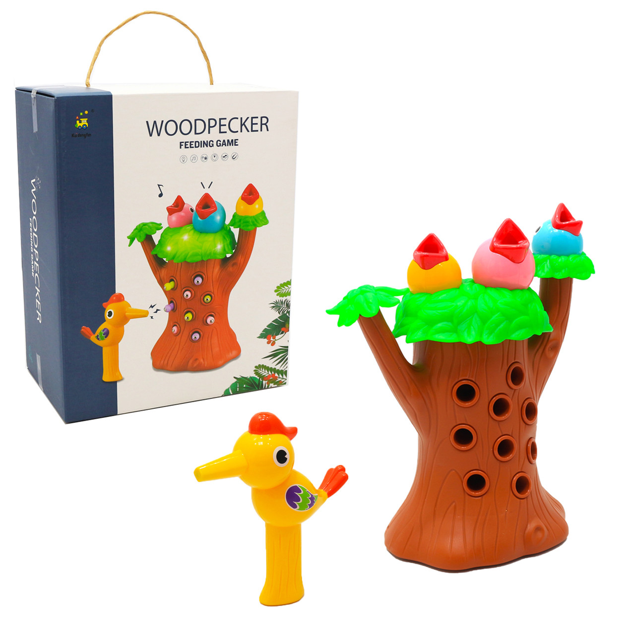 Розвиваюча гра «Нагодуй пташеня» WOODPECKER сортер на магнітах 25 * 14 * 28 см (228K47)