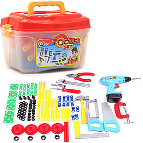 Набір інструментів для дітей Tools set «Технок» конструктор, 94 деталей у валізі (4395)