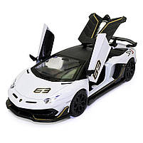 Машинка ігрова Автопром "Lamborghini Aventador SJV" Ламборгіні білий 15*3*6 см (68472), фото 6
