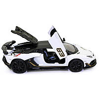 Машинка ігрова Автопром "Lamborghini Aventador SJV" Ламборгіні білий 15*3*6 см (68472), фото 7