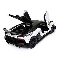 Машинка ігрова Автопром "Lamborghini Aventador SJV" Ламборгіні білий 15*3*6 см (68472), фото 8