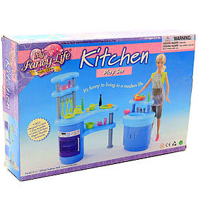 Дитяча іграшкова меблі Глорія Gloria для ляльок Барбі Кухня 2916. Облаштуйте ляльковий будиночок