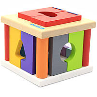 Сортер Cubika Куб LS 5, 10 деталей (14378). Дерев'яні еко-іграшки, фото 5