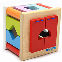 Сортер Cubika Куб LS 5, 10 деталей (14378). Дерев'яні еко-іграшки, фото 6
