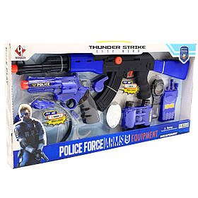 Набір поліцейського Police Force (зброя, рація і ін. Аксесуари - 8 елем) p016b