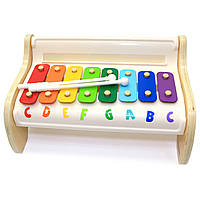 Іграшковий ксилофон дитячий Top Bright Music Toy, дерев'яний, ноти, палички 30*19*14 см (120407), фото 4