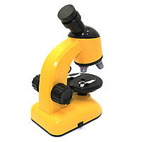 Іграшковий мікроскоп "Scientific Microscope" з підсвічуванням жовтий кейс-стіл 21*15*10 см (1188-3), фото 3