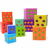 Розвиваючі іграшки CLASSIC WORLD кубики-трансформери «Овочі» (20028), фото 4