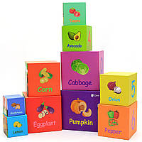 Розвиваючі іграшки CLASSIC WORLD кубики-трансформери «Овочі» (20028), фото 6