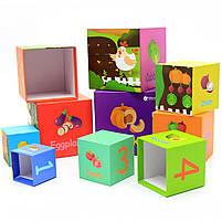 Розвиваючі іграшки CLASSIC WORLD кубики-трансформери «Овочі» (20028), фото 8