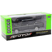 Машинка іграшкова Автопром «ВАЗ-2106» Чорний зі світловими і звуковими ефектами, 13х5х5 см (7793), фото 2