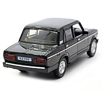 Машинка іграшкова Автопром «ВАЗ-2106» Чорний зі світловими і звуковими ефектами, 13х5х5 см (7793), фото 5