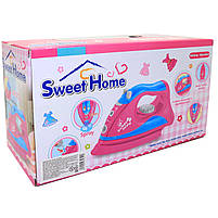 Іграшкова праска «Sweet Home» рожевий звук світло пар 22*12*9 см (QF2902P), фото 8