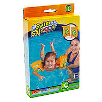 Дитячі нарукавники Bestway «Школа плавання» Swim Safe Step C, жовтий, від 3 до 6 років, 25 * 15 см (32033), фото 2