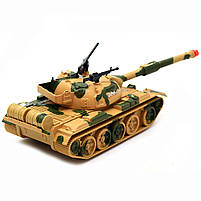Машинка іграшкова Автопром «Танк» (світлові і звукові ефекти) бежевий 2002, фото 6