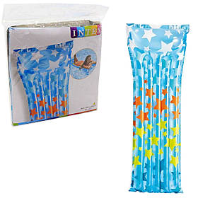 Надувний матрац «Зірочки» Intex, 183 * 69 * 20 см (59711)