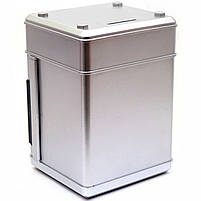 Іграшка скарбничка-сейф з кодом дитячий сірий, 13х13х19 см (MK 4523), фото 4