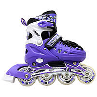 Ролики дитячі SCALE SPORT, фіолетовий, розмір 31-34, алюміній, колеса PU (1932601129-S), фото 2