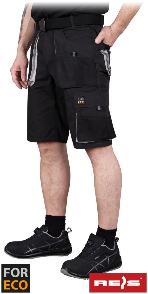 Шорти робочі чорні REIS Польща FORECO-TS BJS, фото 1
