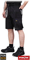Шорти робочі чорні REIS Польща FORECO-TS BJS