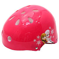 Ролики дитячі для дівчинки із захистом «Холодне серце» розмір 27-30, алюміній, що світяться колеса PU 1859317378, фото 5