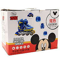 Ролики дитячі з захистом (розмір 34-38, метал, колеса ПУ) SD11013-M, фото 2