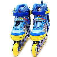 Ролики дитячі з захистом (розмір 34-38, метал, колеса ПУ) SD11013-M, фото 9