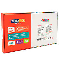 Дитячий дерев'яний конструктор мозаїка Wooden pixel 6 Cubika (Кубика), 400 дет. (14927), фото 2