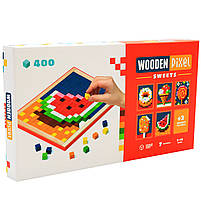 Дитячий дерев'яний конструктор мозаїка Wooden pixel 6 Cubika (Кубика), 400 дет. (14927), фото 3