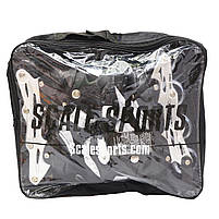 Роликові ковзани Scale Sports чорно-білі, розмір 35-38, метал, що світяться колеса PU, (465976067-M), фото 6