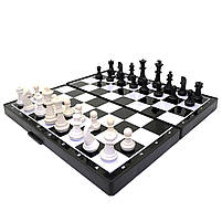 Настільна гра 3в1 магнітні Шахи Шашки Нарди «TK Union Group» пластик метал 24*24*3 см (87807), фото 2