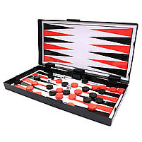 Настільна гра 3в1 магнітні Шахи Шашки Нарди «TK Union Group» пластик метал 24*24*3 см (87807), фото 3