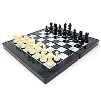 Настільна гра 3в1 магнітні Шахи Шашки Нарди пластик метал 32*32*5 см (MC1178), фото 3