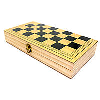 Настільна гра 3в1 Шахи Шашки Нарди дерево 29*29*4 см (820), фото 5